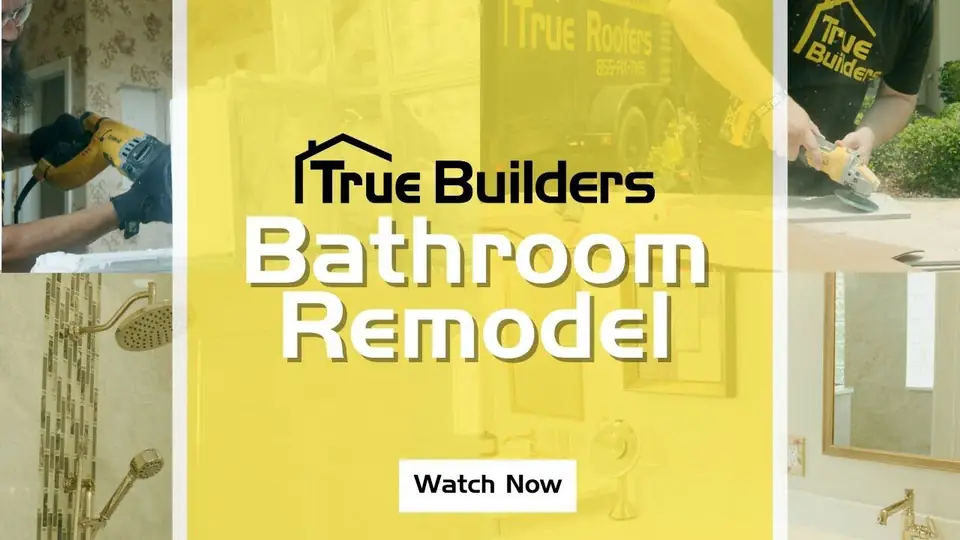 Bathroom remodel with a modern walk-in shower by True Builders, the work we do for Wesley Chapel FL homeowners