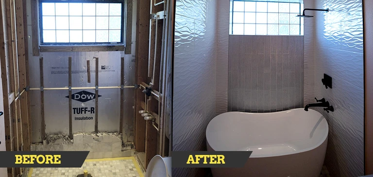 Bathroom remodel results