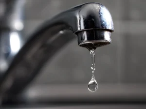 What to do after a water leak in Florida, close-up of dripping faucet indicating hidden water damage risk
